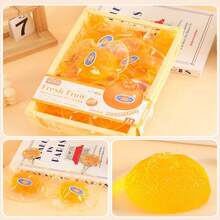 2026新款 - 能量提升及轻度放松工具 - 透明橙色缝线快速回弹款，逼真水果造型，释放正能量创意展示 - 完美礼物 - 生日礼物 - 复活节礼物 - 情人节礼物 - 彩色 - 查看 7