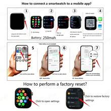 2.01" HD Touchscreen Smart Watch - Wireless Calling, Camera, Music Control | Compatible With Android/IOS, Unisex Design, Customizable Dial, Alarm & Call/Message Alerts - Multicolor - View 9