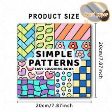 SIMPLE & PATTERNSE Coloring Book For Adults Featuring Cute Cozy Daily Activities For Relaxation (Cozy Spaces Coloring) - Simple Patterns - View 5