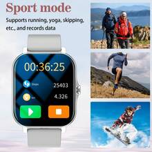Smart Watch, Wireless Calling /Dial, Multi -Sport Mode, Calling Reminder And Rejection,Information Reminder,SMS Reminder,For IPhone/Andriod - 彩色 - 查看 5