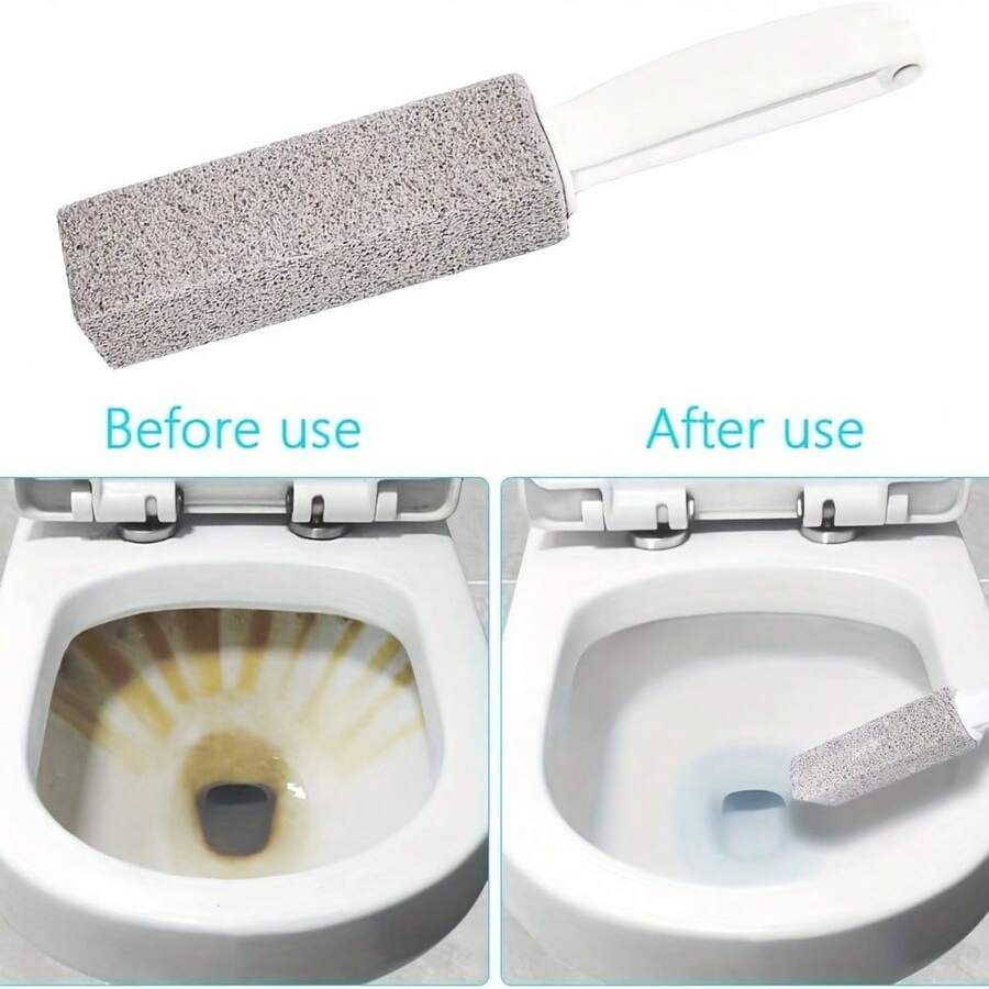 1 que vệ sinh đá thạch anh | Loại bỏ hiệu quả cặn vôi, vết bẩn do nước cứng, cặn canxi và rỉ sét - Lý tưởng để vệ sinh bồn cầu, gạch men, phòng tắm và nhà bếp, với tay cầm tiện dụng.