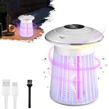 3-Level Adjustable Mosquito Repellent Lamp, Outdoor Electric Mosquito Swatter, Electric Mosquito Coil, Electric Mosquito Swatter, Mosquito Repellent, Fly Trap, Indoor/Outdoor Electronic Mosquito Killer Lamp, ABS Plastic Shell - Multicolor - View 5