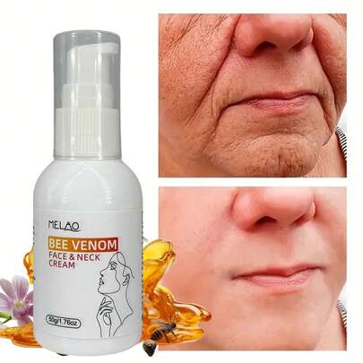  MELAO蜂胶面颈霜，蜂胶抗衰老紧致霜，减少皱纹和细纹，紧致提拉肌肤，令面部和颈部肌肤更显年轻，深层补水，滋养配方，50克/1.76盎司