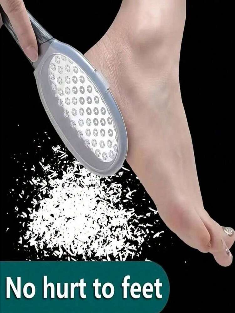 专业不锈钢足锉，防溅水设计，符合人体工学的手柄，粗细磨砂表面 - 耐用塑料材质，适合居家SPA足部和手部护理 - 毕业、感恩节、圣诞节的完美礼物 - 多色 - 查看 1