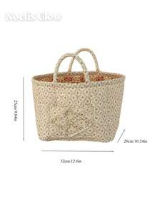 Floral Storage Basket For Home Use, Fabric Tote Bag For Organizing, Large Capacity Miscellaneous Basket, Flower-Patterned Storage Bin, Shelf Baskets Fashionable Large Capacity Foldable Storage Basket | Rural Flower Dirty Clothes Basket For Household Use, Multifunctional For Clothes, Toys, Snacks | Lightweight, Shelf Baskets - 彩色 - 查看 7