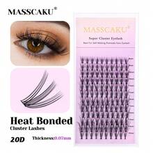 12Lines MASSCAKU Cluster Eyelash Extension C/D 8-15mm Foxy Eyes Cat Look Natural Individual Eyelashes Bunches Makeup Tool Lashes Cilia - D - View 6