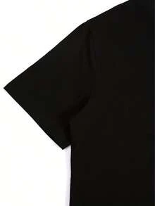 Sham Rockin' St Patrick's Day Guitar Graphic Print T - Shirt Women's Spring - Summer Short - Sleeve Crew - Neck Casual T - Shirt, Daily Leisure, Holiday Gift - 黑色 - 查看 8