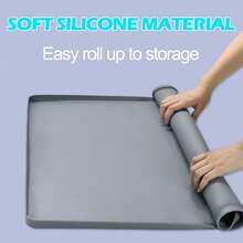 Giá đỡ tấm lót vệ sinh cho chó, giá đỡ tấm lót silicon chống trượt cho chó con, thảm silicon chống tràn, khay huấn luyện đi vệ sinh hình vuông cho chó con để bảo vệ sàn nhà trong nhà. - M - Xem 4