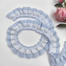 1 Yard Plaid Lace Trim, Sewing & Home Textile Accessory - Multicolor - View 4