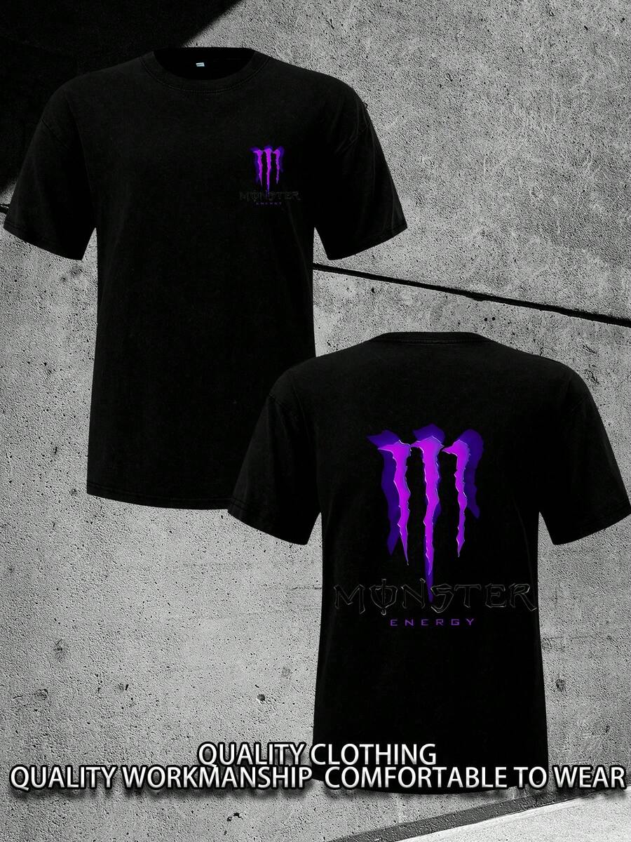 Men T-Shirts - 黑色 - 查看 1