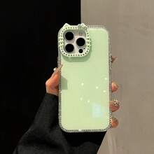 INS Korean Candy Color 3D Ears Phone 17 16 15 14 13 12 Pro Plus Anti-Fall Protective Cover - Green - View 3