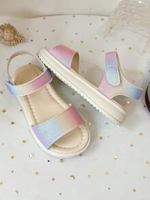 Children's Multi-Color Patterned Sandals, Size 26 - 36 | Adjustable Laces With Color-Matched Design For Summer Shoes | Soft Sole, Suitable For Beach, Pool And Outdoor Play - Beige - View 1