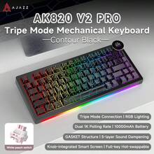 Teclado mecánico AJAZZ AK820 V2 de triple modo | Frecuencia de sondeo de 8K | Perilla inteligente | Intercambiable en caliente | Retroiluminación RGB | Batería de 10000mAh | Teclado de juego personalizable para jugadores de PC - Ver 13