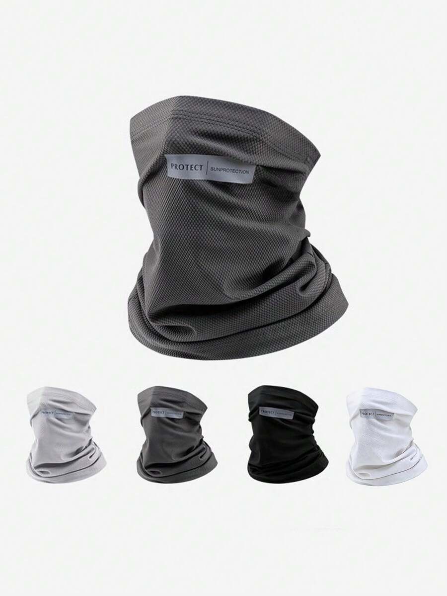 1pc Men's Multifunctional Ear-Hanging Sun Mask, Full Face UV Protection Balaclava Neck Gaiter, Summer - Sun Protection Mask - View 1