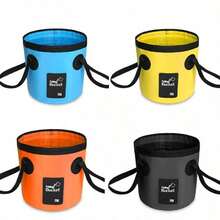 12L/20L Collapsible Folding Bucket Beach Camping Fishing Portable Bag Waterproof - Blue - View 1