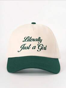 1pc Embroidered "IRISH GOODBYE" Colorblock Baseball Cap, Adjustable Casual Sun Hat For Spring/Autumn Travel, Versatile Sunscreen Hat, Y2K Style For Youth,Summer,Beach - Baseball Cap - View 4