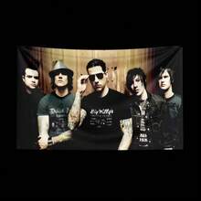 Rock Band Flag Tapestry A-Avengeds Sevenfolds Aesthetic Room Decor Background Cloth Wall Art Decor OutDoor Concert Party Banner - T4-0320-08 - Xem 2