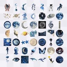 SCXXBSW 50pcs Azure Space Stickers, Cute Cartoon Stcikers For DIY Purposes Such As Skateboarding, Water Bottles, Laptops, And Mobile Phones - A - View 9