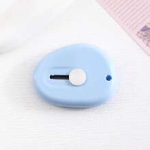 Bộ 4 dao mini hình giọt nước có thể thu gọn, dao đa năng dùng để cắt phong bì, có lỗ móc chìa khóa (Màu ngẫu nhiên: Xanh dương, Hồng, Tím, Trắng) - hình giọt nước - Xem 11