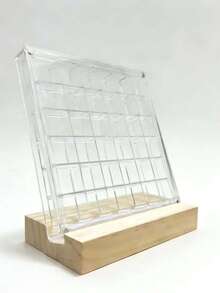 1 pieza Caja de almacenamiento cuadrada transparente de acrílico con 36/33/17 compartimentos, para exhibir conchas marinas, piedras de playa, joyería pequeña, regalo hecho a mano, organizador de escritorio decorativo, caja de almacenamiento DIY, regalo de vacaciones para mujeres, organizador de almacenamiento, artículos esenciales de viaje, almacenamiento para dormitorio universitario - Multicolor - Ver 16