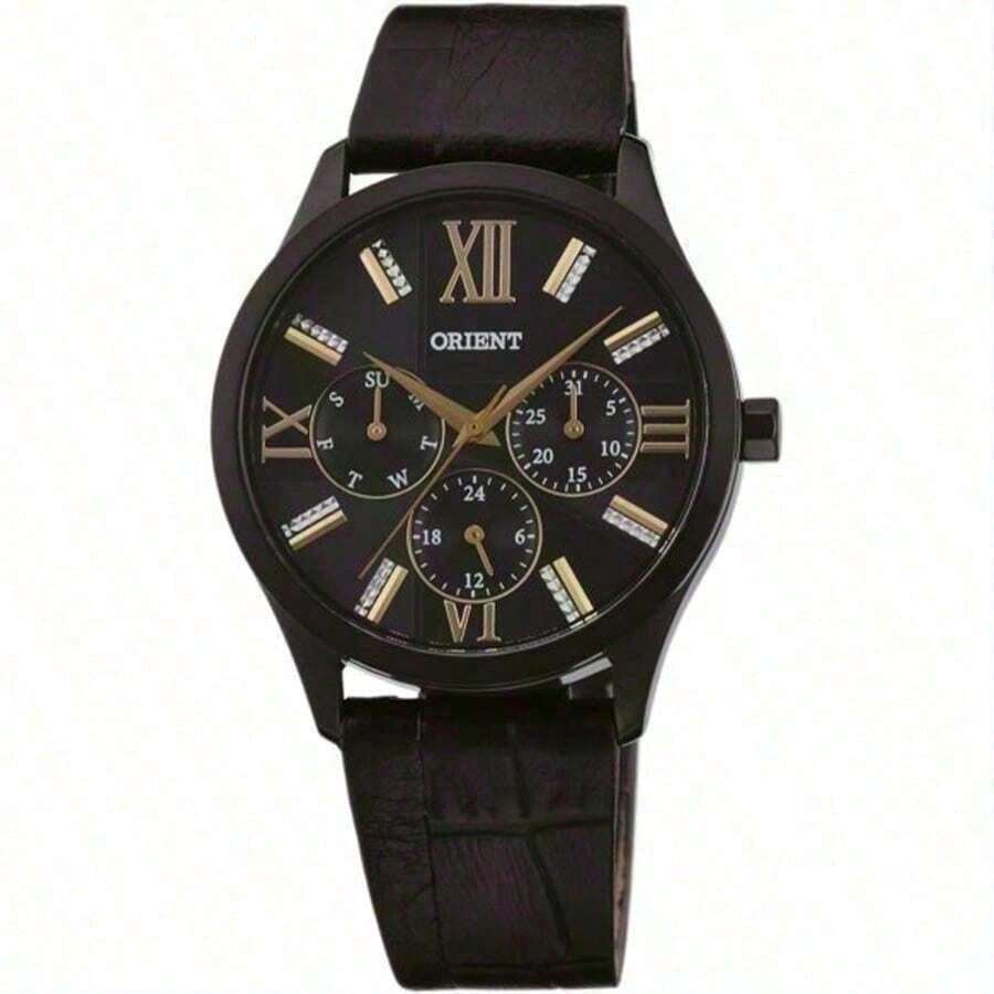 Orient Đồng hồ nữ FSW02001B0 dây da đen cổ điển, thanh lịch - màu đen - Xem 1
