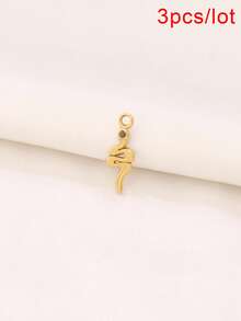 3pcs Stainless Steel Snake Pendant Findings 18K Gold Plated Charms For DIY Jewelry Making Supplies Accessories - Pendants - View 11
