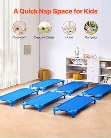 Poltrone reclinabili per bambini - Standardlänge, 6er-Set, Blau - Visualizzare 6