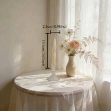 1 pieza Vela con aroma de estilo vintage en color blanco (no incluye el soporte de la vela) - Ideal para meditación, iluminación, decoración de escenas y creación de ambiente. Características: Patrón ondulado, formas cilíndricas, hemisféricas y de pilar retorcido. Vela de cera de soja sin humo. Adecuada para decoración del hogar, fiestas, exhibición en mesas, decoración de restaurantes, bodas, regalos de cumpleaños y regalos para ella. - 1PC - Ver 14
