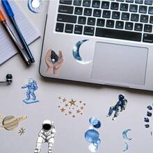 SCXXBSW 50pcs Azure Space Stickers, Cute Cartoon Stcikers For DIY Purposes Such As Skateboarding, Water Bottles, Laptops, And Mobile Phones - A - View 6