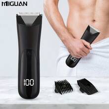 Men's Body Trimmer, Electric Shaver, Electric Inguinal And Hair Trimmer, Ceramic Blade Male Hygiene Shaver Trimmer, Full Body Beauty Battery Capacity 500mAh - A - View 2