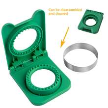 3-In-1 Sandwich Maker Set, Includes Sandwich Cutter, Pancake Maker, And Shaped Cutters (Heart, Square, Dinosaur, Star) - Silver - View 4