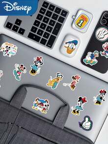 Disney 50pcs Cartoon Mickey Mouse Sticker Decals For Laptop Luggage Skateboard Notebook Phone Guitar Helmet Graffiti Aesthetic Stickers Gifts Toys - A - View 9