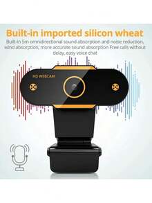 Cámara web 2k Full HD 2k con micrófono incorporado y enfoque automático USB para computadora y portátil - Ver 6