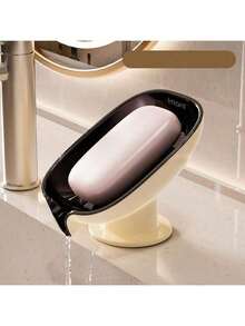 Suction Cup Soap Dish, Double-Layer Drainage Suction Cup Soap Holder, Bathroom Countertop Soap Rack, Oval Plastic Soap Dish With Drainage, Suitable For Bathroom, Removable And Easy To Clean Soap Tray, Hole-Free Countertop Sink Rack - Soap Box - View 9