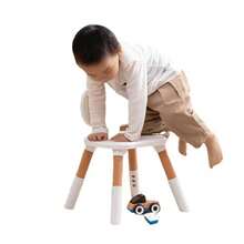 Mesa para Niños y 1 Sillas, Juego de Mesa y Sillas Ajustables en Altura para Niños, 65cmL x 55cmW Mesa de Actividades para Niños y Niñas de 3-8 Años - Blanco - Ver 6