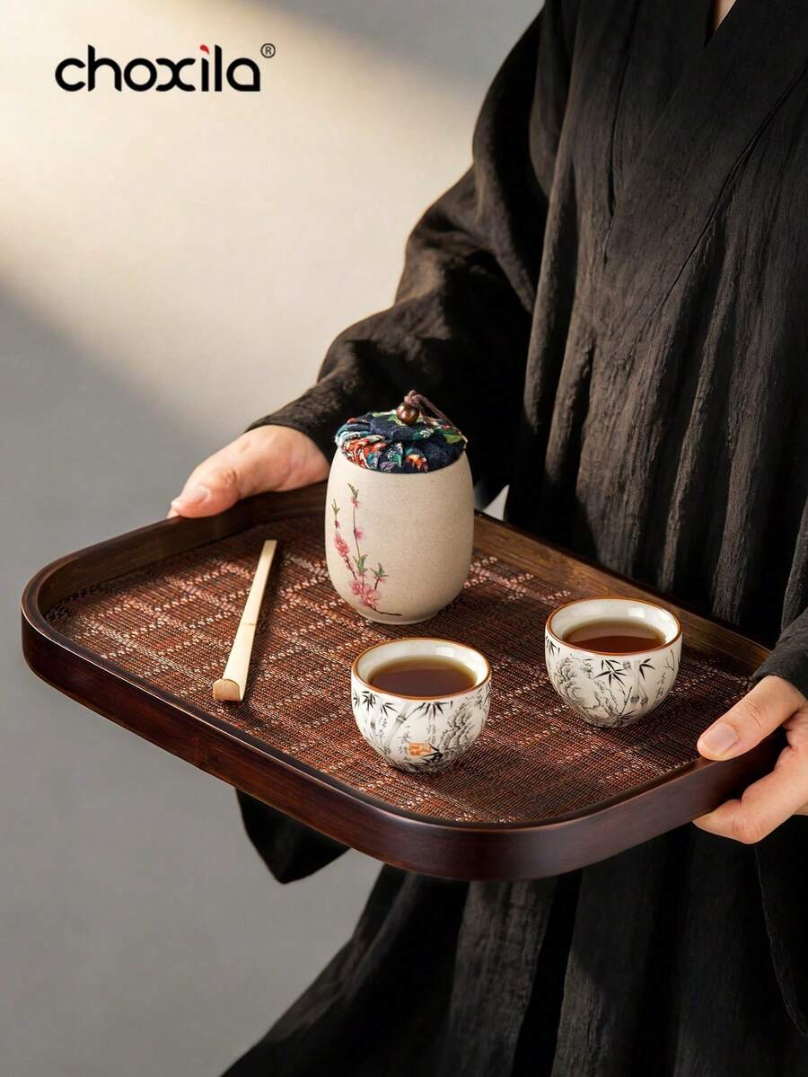 choxila 1个胡桃木托盘,适用于盛放零食、下午茶甜点、烛台、咖啡具和收纳物品。也可用于放置餐具、咖啡配件或珠宝首饰,是下午茶、早餐、客厅、办公室、酒店等日常场合的理想之选。 - 托盤 - 查看 1