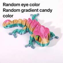 2026 Toy - 3D Printed Color Changing Chameleon - Movable Integrated Joint Animal Model - Color Changing Lizard Toy - High Quality Toy - Decoration - Desktop Decor - Easter Basket Filler - Easter Gift - School Toy - Office Toy - Home Toy - Outdoor Toy - Travel Toy - Classroom Stress Relief Toy - Small Toy - Bath Toy - Birthday Toy - Stress Relief Toy - Perfect Gift - Surprise Gift - Multicolor - View 15