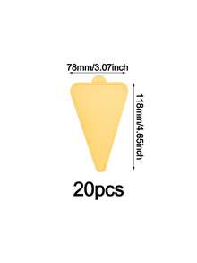 20/50pcs Mini Gold Cake Bases, Round & Triangle Cake Bases, Mousse Cup Coasters, Waterproof & Oilproof Dessert Display Trays, Suitable For Cake DIY, Desserts, Handicrafts Display, Baking, Birthday Party, Wedding, Catering - Gold - View 16