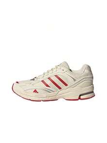 Giày chạy bộ cổ thấp Adidas Spiritain 2000 Seeker bằng da tổng hợp, vải PU đa năng, thoải mái, dành cho cả nam và nữ, màu trắng/đỏ/bạc - Trắng Đỏ Bạc - Xem 25