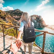 Lightweight Packable Travel Backpack, 30L Grey Daypack HiFKing Backpack For Women Men, Waterproof And Foldable, Travel Backpack Carry On Flight Approved - 灰色的 - 查看 7