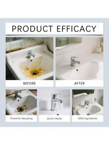 JUE FISH 237毫升浴室清洁剂，2026新款多用途浴室除垢剂和去污剂，马桶清洁剂，适用于马桶、排水管、浴室、家具清洁，快速溶解污垢、水垢、水槽、瓷砖、玻璃上的污渍，随机新旧版本 - 液體 - 查看 6