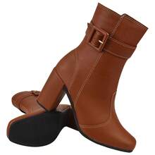Women Ankle Boots & Booties - 駝色 - 查看 6