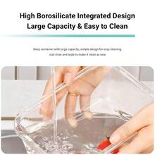 8pcs Glass Food Storage Containers With Lids , Glass Meal Prep Containers With Lids, Meal Prep Containers Reusable Glass Glass Lunch Box With Lids Clip Lock Glass Food Containers - View 7