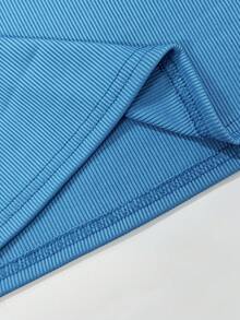 Hàng mới về: Áo hai dây cổ chữ U vai rộng cho nữ mùa hè, áo lót không tay thời trang, áo tank top casual cho mùa hè. - Màu xanh lam - Xem 5