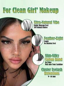 570pcs Eyelash Cluster, Natural Eyelash Extension Kit, DIY Eyelash Extension Set, Individual Lashes Set, Includes Lash Glue, Sealant, Tweezers, Removal Tools, Suitable For DIY Eyelash Makeup At Home - Multicolor - View 6