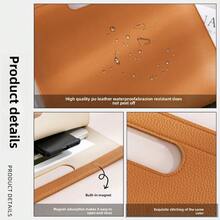 PU Leather Business File Holder A4 Large Capacity Document Bag Slim Luxury Leather Tote Bag Woman Tablet Bag - Multicolor - View 7