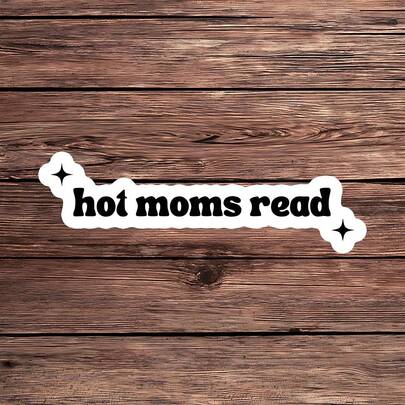 1PC Book Mom Quote Sticker, Hot Moms Read Laptop Decal, Cute Vinyl, Reader Gift, Waterproof Peel & Stick Tumbler Sticker, Funny Water Bottle Decal, Trending Retro Notebook Vinyl, Perfect Gift For Smut Moms, Bold Quote Car Decal, Easy Apply Sassy Laptop Accessory, Mom Quote Tumbler Sticker, Vinyl Notebook Decor, Funny Book Water Bottle Gift, Cute Quote Computer Sticker, Reading Humor Car Decoration