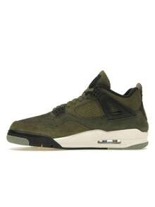 Air Jordan 4 Retro SE Craft 'Olive' Green Medium-Olive Pale-Vanilla Khaki Black Sail Sneakers Men FB9927-200 - 彩色 - 查看 5
