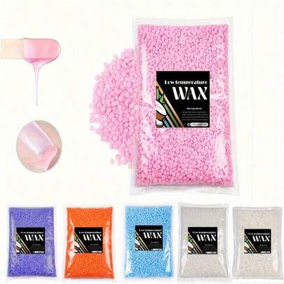 1公斤/2.2磅硬蜡珠，脱毛珠，巴西式比基尼脱毛，面部、身体、腿部硬蜡脱毛，适用于蜡加热器