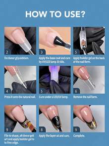 60PCS French Dual Form,3D Reverse Gel Nail Extensions Kit, 15 Size Reusable, French Nail Dual Forms For Beginners Professionals - Multicolor - View 9